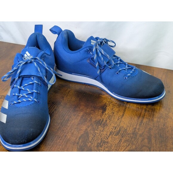 Adidas Shoes Mens 11 Blue White Lace Up Weightlifting Powerlift 4 main image 5